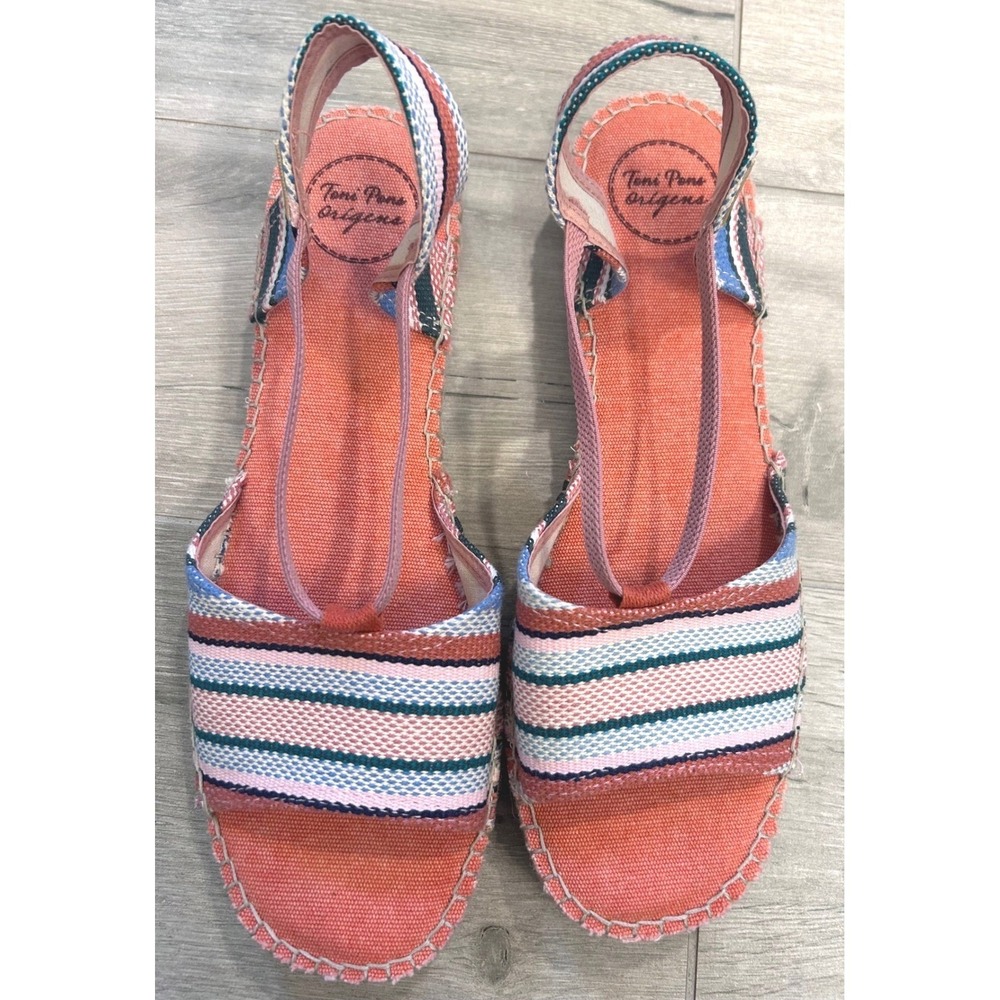 Toni Pons Flat Espadrille Travel Shoes Vacay Cruise Beach SZ 41 (10 US)